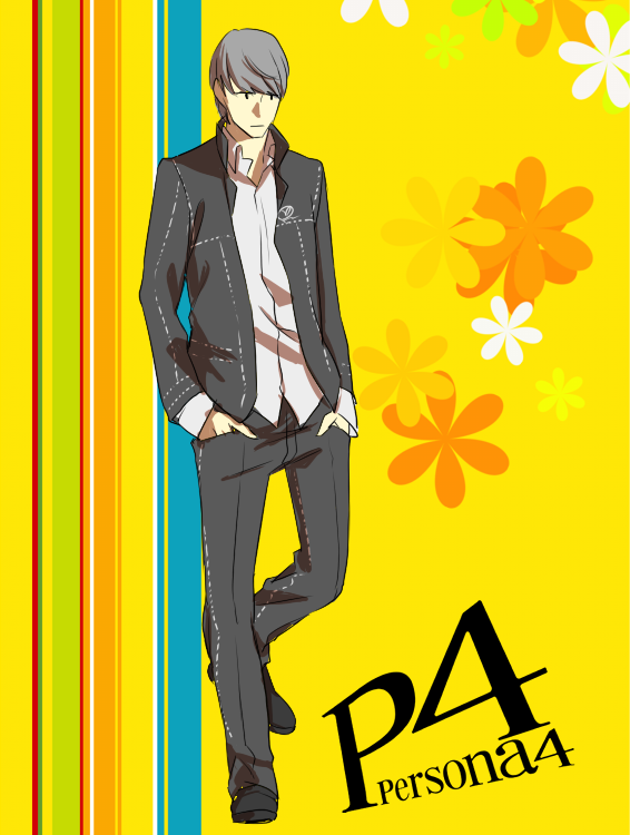 1boy, ankoseed, black_eyes, emotionless, grey_hair, hands_in_pockets, jacket, loose_shirt