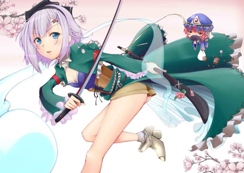 absurdres, alternate_costume, alternate_hairstyle, ass, bad_proportions, bare_legs, blue_eyes, breasts