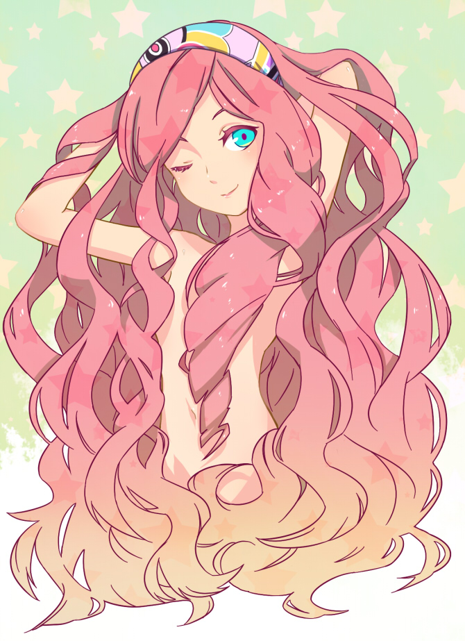 bad_id, blonde_hair, blue_eyes, drill_hair, gradient_hair, hairband, long_hair, male