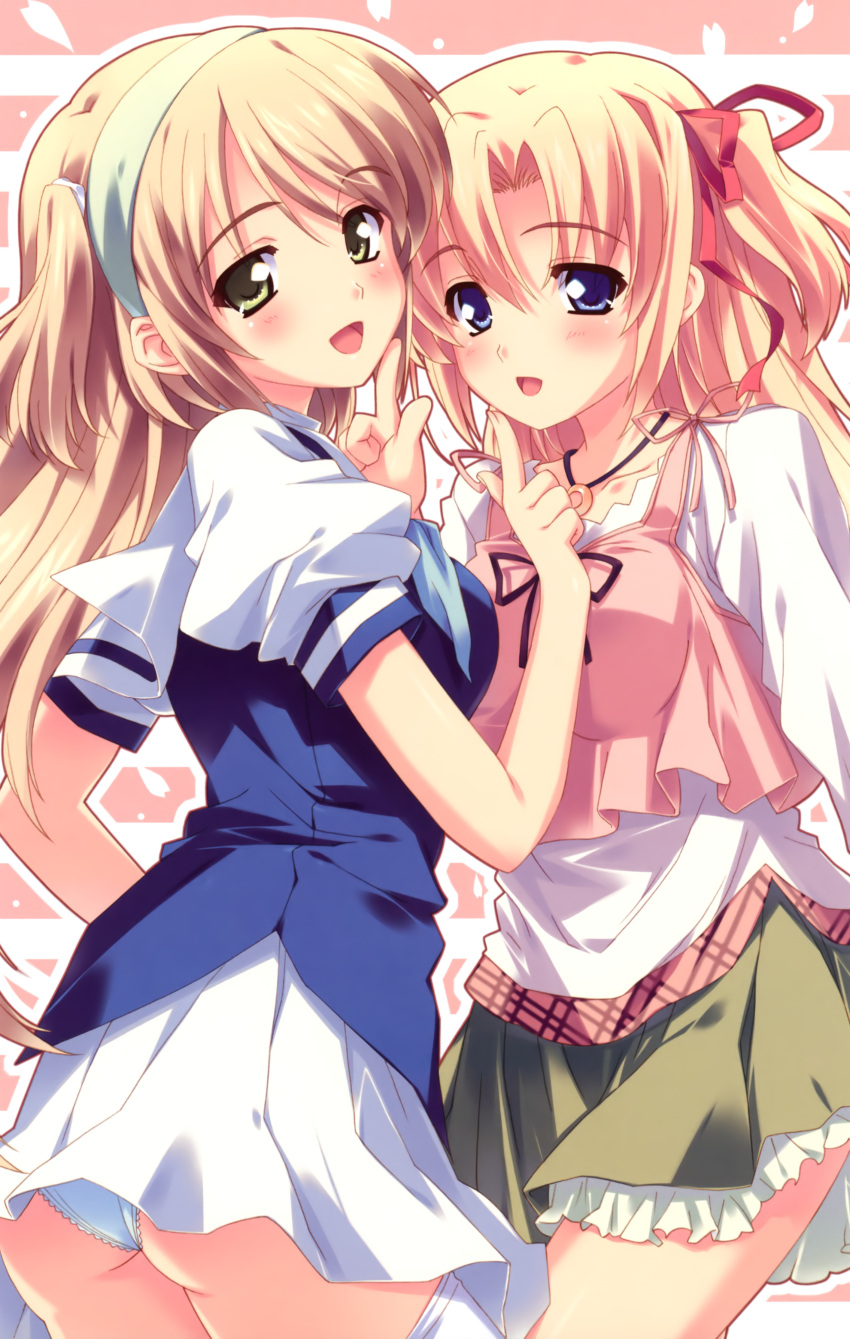 absurdres, blonde_hair, company_connection, crossover, hairband, highres, kusukusu, marie_rudel