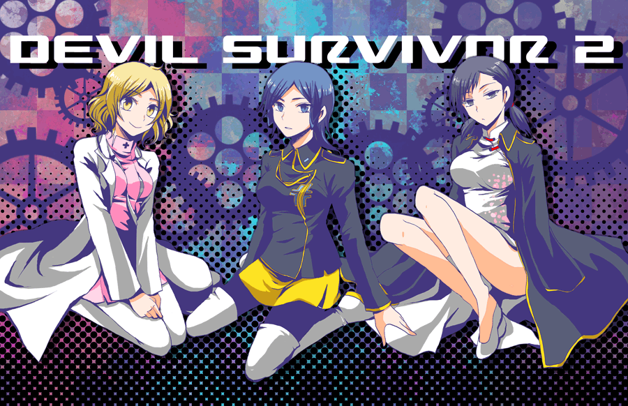 black, black_hair, blue_eyes, blue_hair, breasts, devil_survivor_(series), devil_survivor_2, hasumi_hiko