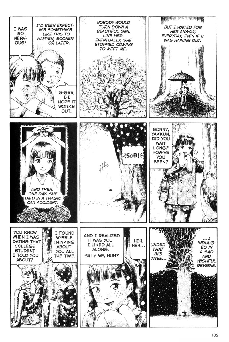 comic, death, furuya_usamaru, left-to-right_manga, monochrome, short_cuts