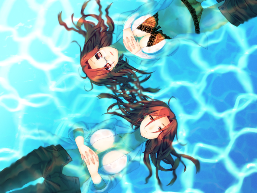 aozaki_touko, bra, dual_persona, highres, kamehima, kara_no_kyoukai, lingerie, long_hair
