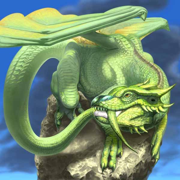 claws, dragon, no_humans, original, scales, tail, tongue, toron