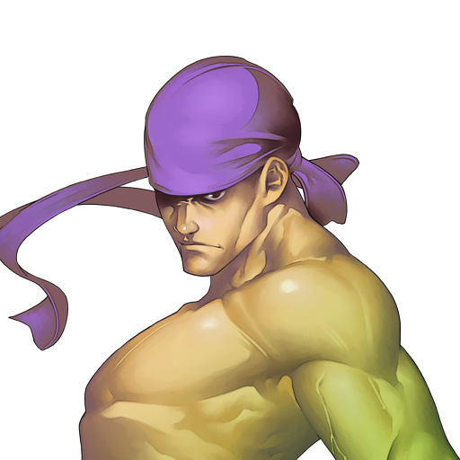 bandana, bandanna, jyuzumaru, male, muscle, official_art, profile, ribbon