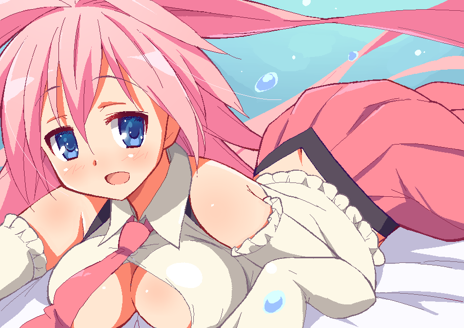 9law, bermuda_princess_lena, bermuda_triangle, blue_eyes, blush, breasts, cardfight!!_vanguard, elbow_gloves