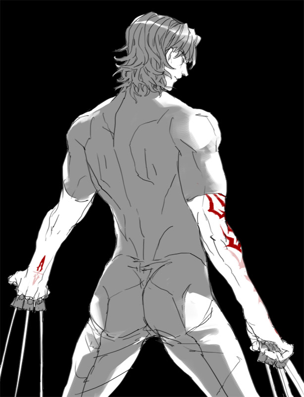 between_fingers, black_background, black_keys, command_spell, dual_wielding, fate/stay_night, fate_(series), from_behind