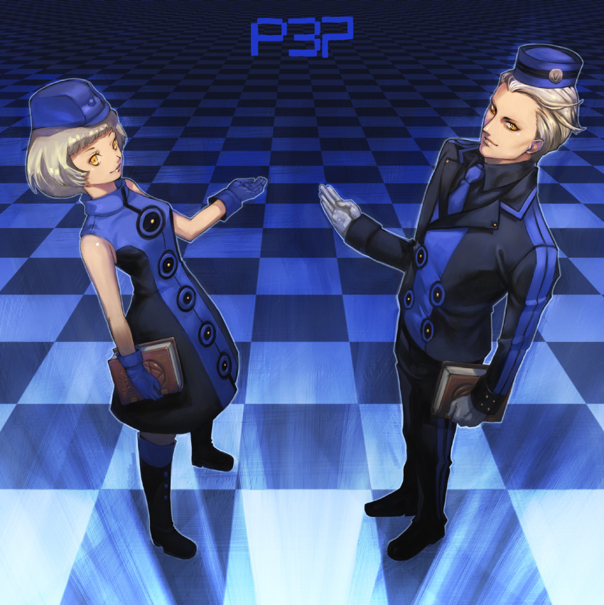 boyaking, cap, elizabeth, elizabeth_(persona), gloves, hat, highres, pantyhose