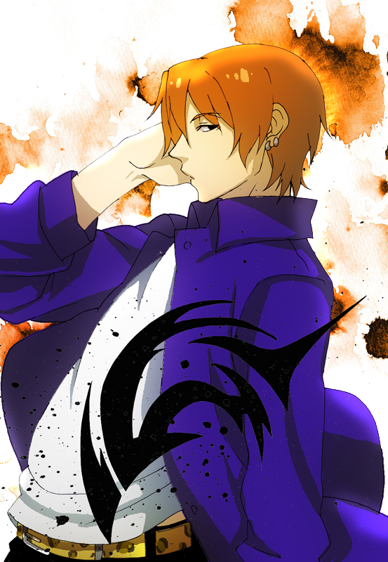 bad_id, black_eyes, command_spell, earrings, fate/zero, fate_(series), hogehoge0710, jacket