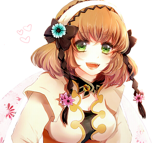 bow, braid, brown_hair, detached_collar, flower, green_eyes, hair_bow, hair_flower