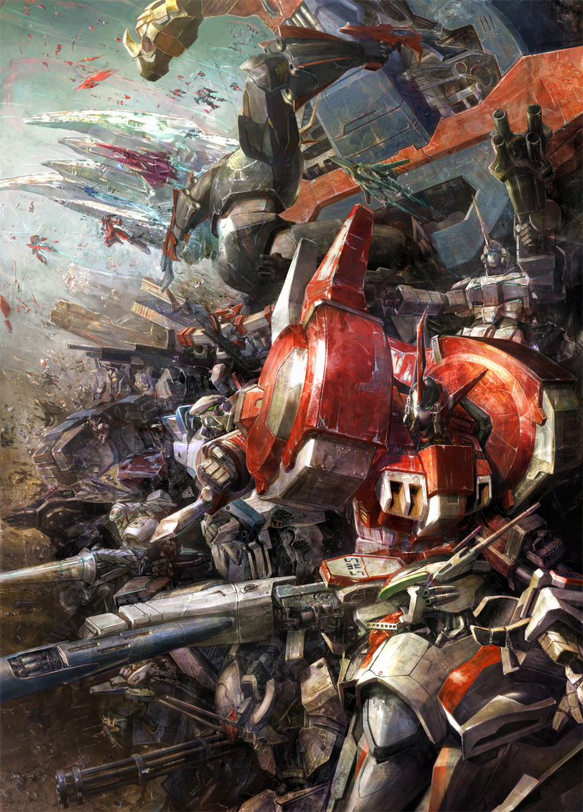 armored_core, arx-8_laevatein, big_o_(mecha), crossover, daikuu_maryuu, detonator_orgun, epic, full_metal_panic!