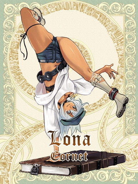 book, boots, bra, dark_skin, handstand, hat, lingerie, nomura_ryouji