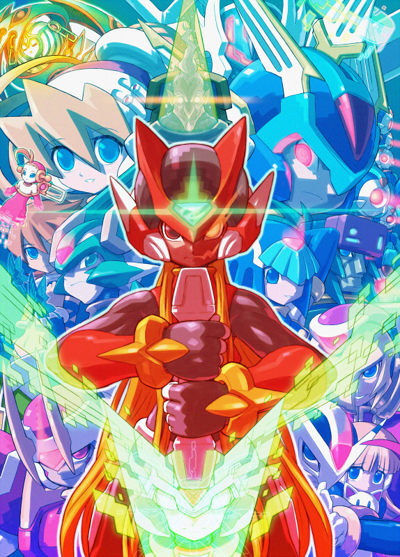 blonde_hair, blue_eyes, cat, character_request, ciel, ciel_(rockman), copy_x, doll