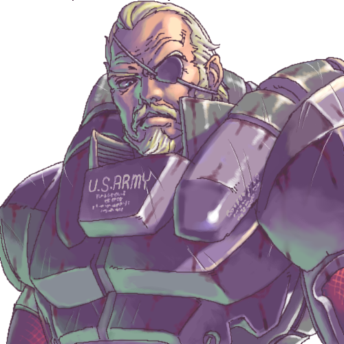 armor, beard, eyepatch, facial_hair, lowres, male, manly, metal_gear