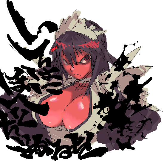 black_hair, female, iroha, red_eyes, samurai_shodown, samurai_spirits, snk