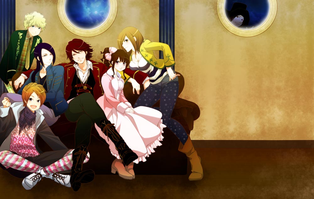 2girls, 5boys, ahim_de_famille, basco_ta_jolokia, captain_marvelous, don_dogoier, female, ikari_gai, joe_gibken, kaizoku_sentai_gokaiger, luka_millfy, male, multiple_boys, multiple_girls, nene_(narcisse), super_sentai