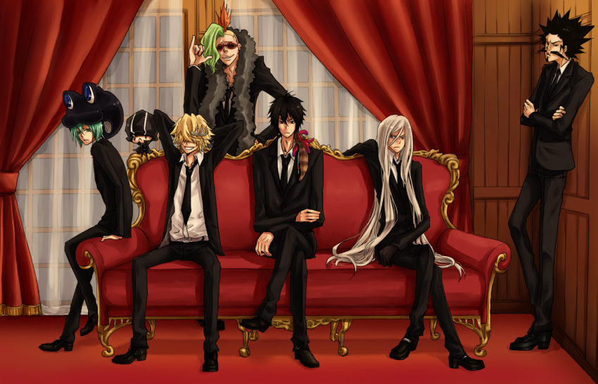 belphegor_(reborn), fran_(reborn), katekyou_hitman_reborn, leviathan_(reborn), lussuria, mammon_(reborn), superbi_squalo, xanxus