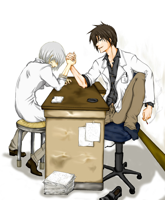 arm_wrestling, guilty_gear, guilty_gear_2:_overture, sol_badguy, that_man