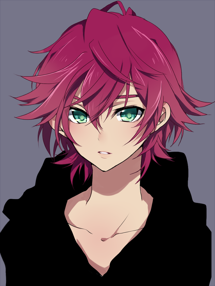 androgynous, bust, character_request, collarbone, green_eyes, inazuma_eleven, inazuma_eleven_(series), inazuma_eleven_go