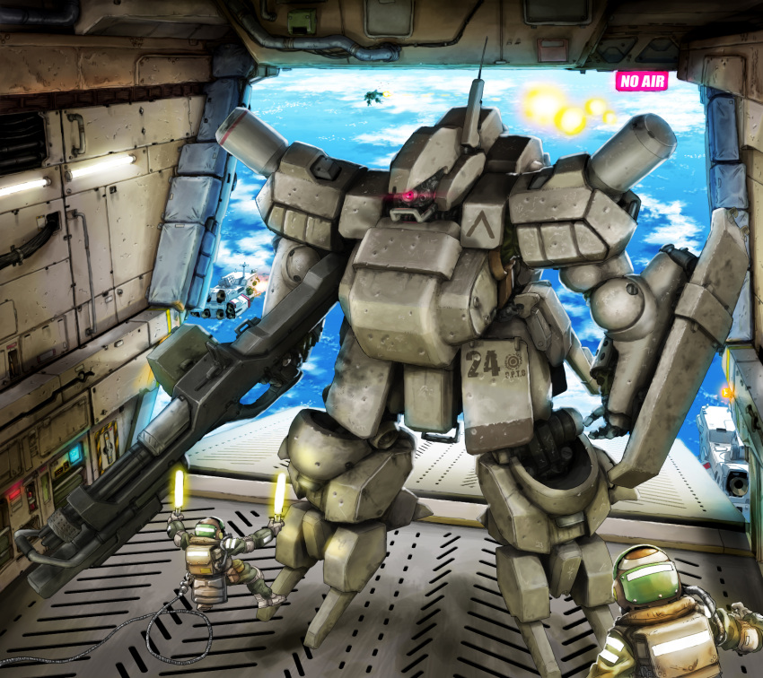 80s, antennae, assault_suit_leynos, assault_suits_series, battle, cloud, clouds, door