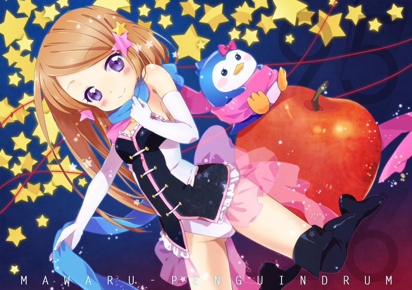boots, elbow_gloves, long_hair, mawaru_penguindrum, sakuro, takakura_himari