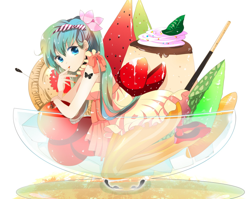 dress, hatsune_miku, marie_(artist), marirero_a, thigh-highs, thighhighs, vocaloid