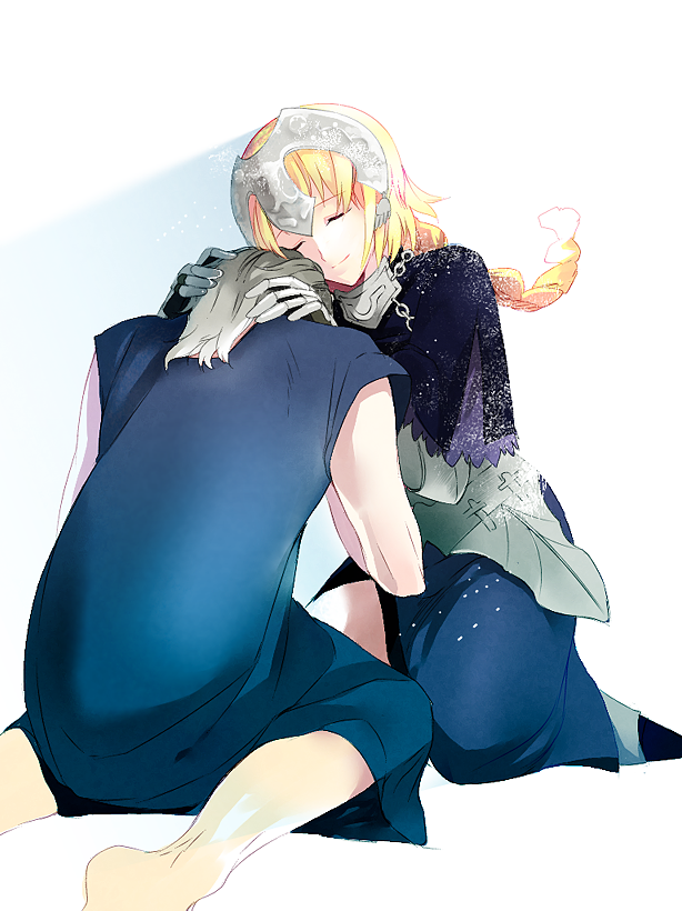 1girl, armor, blonde_hair, braid, caster_(fate/zero), closed_eyes, dress, eyes_closed