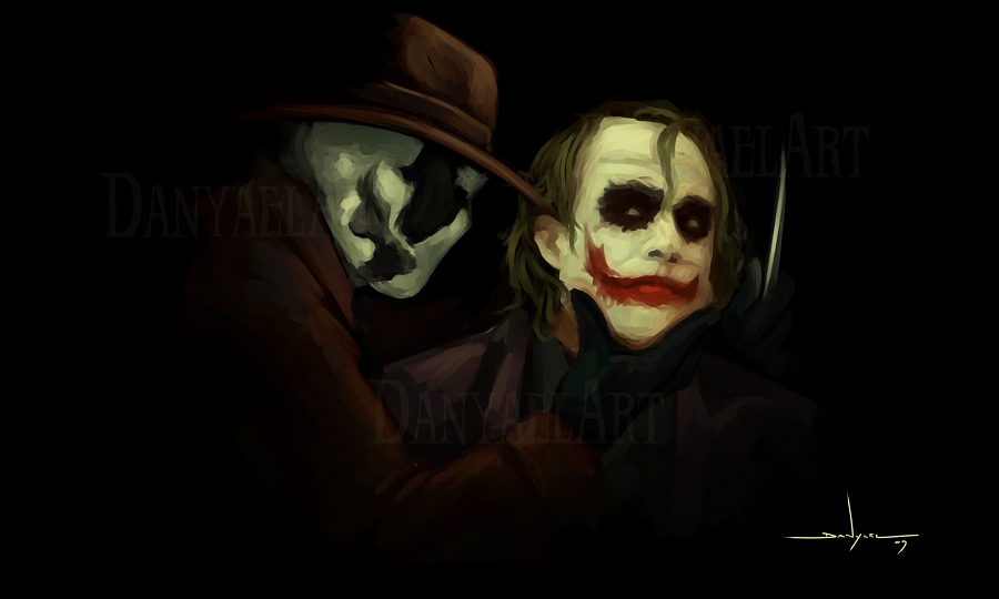 2boys, batman_(series), card, crossover, dc_comics, expressionless, fedora, formal