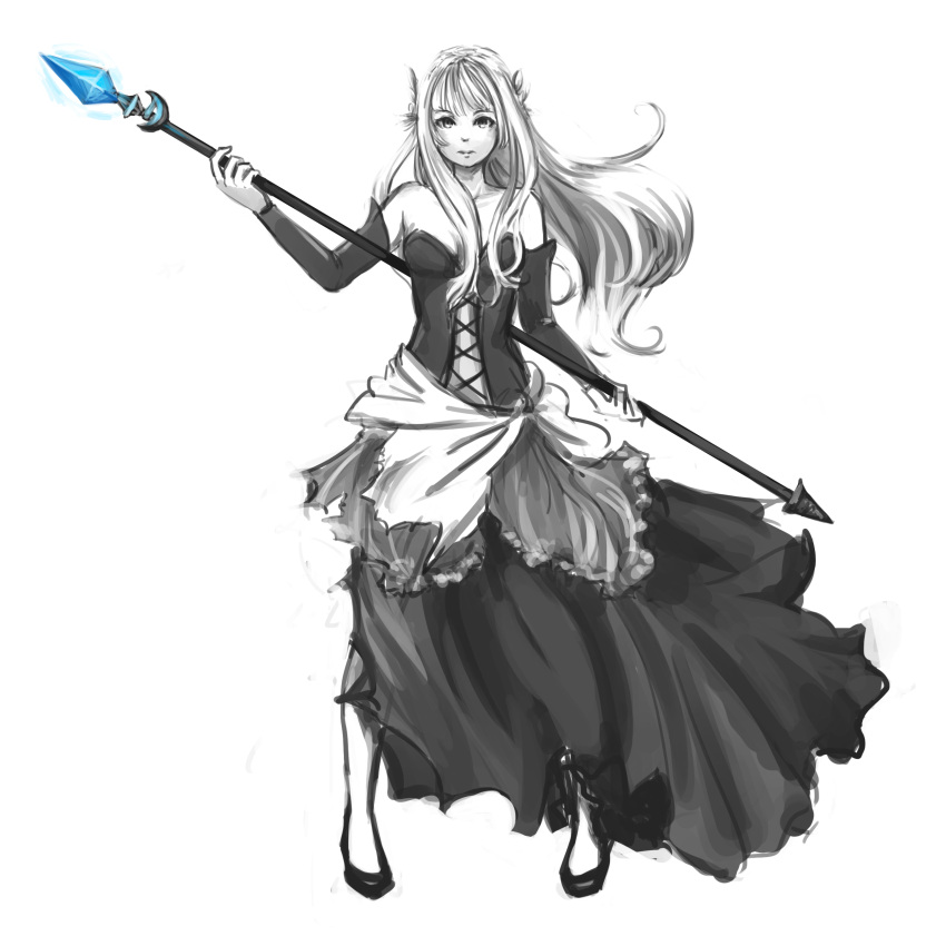 absurdres, alternate_costume, anonymous_drawfag, artist_request, bare_shoulders, bustier, detached_sleeves, drawfag