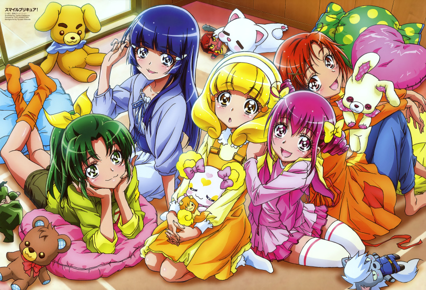 :3, :d, :o, absurdres, akaooni, aoki_reika, blonde_hair, blue_eyes