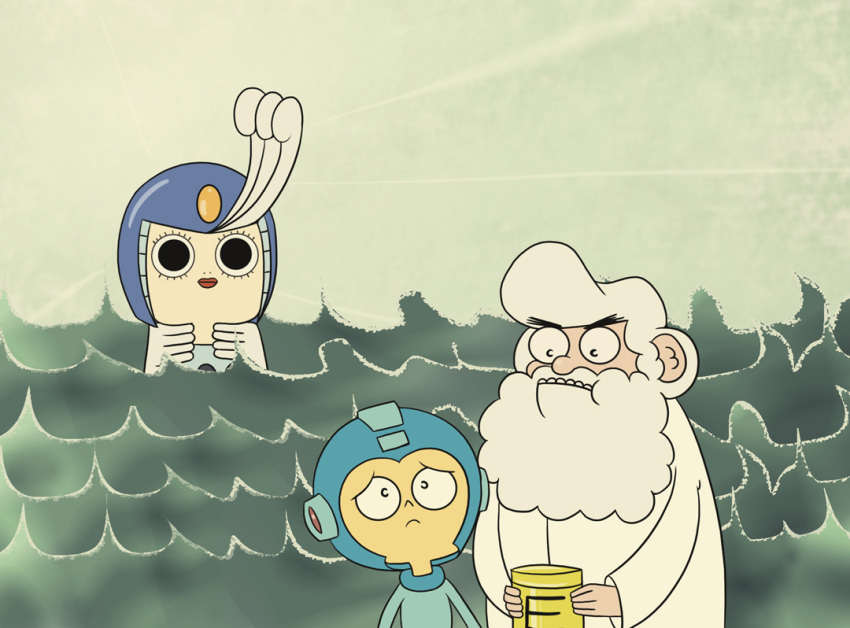 energy_tank, fusion, hyoumaru, mega_man_(character), mega_man_(classic), mega_man_(series), ocean, parody, rockman, rockman_(character), rockman_(classic), rockman_(original), splash_woman, style_parody, the_marvelous_misadventures_of_flapjack, thomas_light