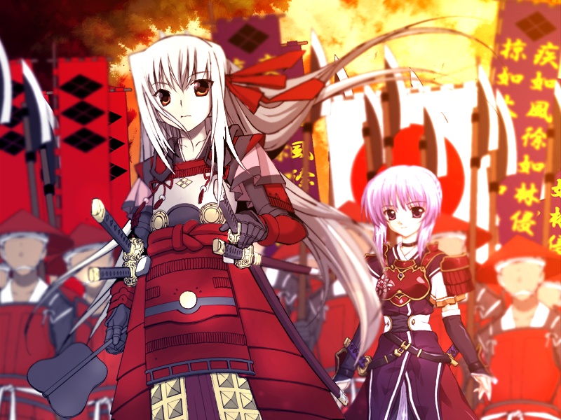 sanada_yukimura_(sengoku_hime), sengoku_hime, tagme, takeda_shingen_(sengoku_hime)