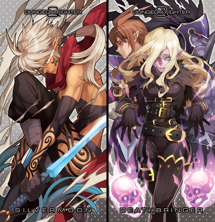 ballacre, belt, belts, breasts, cleavage, dagger, deathbringer, dfo