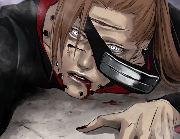 blood, chikushoudou_pain, lily_(artist), lowres, male, naruto, pain_(naruto), pein