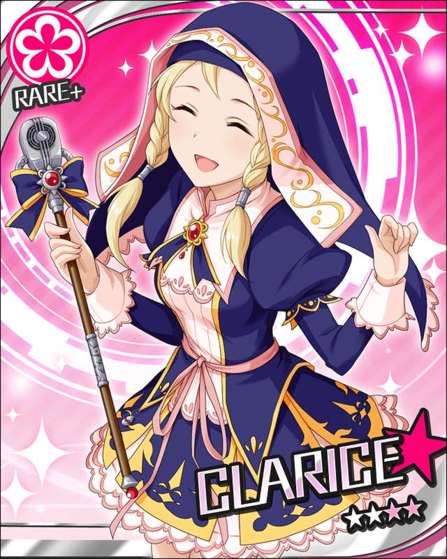 character_name, clarice, clarice_(cinderella_girls), closed_eyes, eyes_closed, flower, idolmaster, idolmaster_cinderella_girls