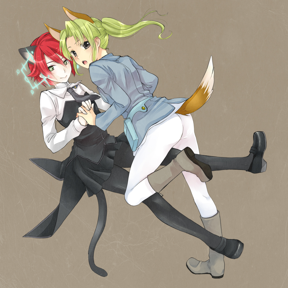 :o, black_legwear, boots, cosplay, crossdressinging, eila_ilmatar_juutilainen, eila_ilmatar_juutilainen_(cosplay), green_eyes