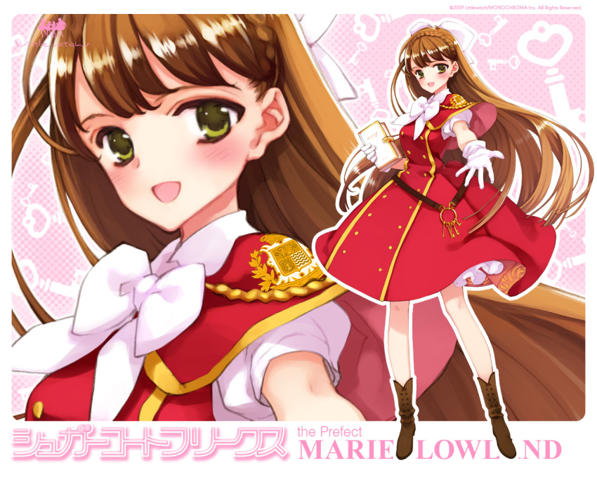 brown_hair, long_hair, marie_lowland, ooyari_ashito, oyari_ashito, school_uniform, solo, sugarcoat_freaks, uniform, wallpaper, zoom_layer