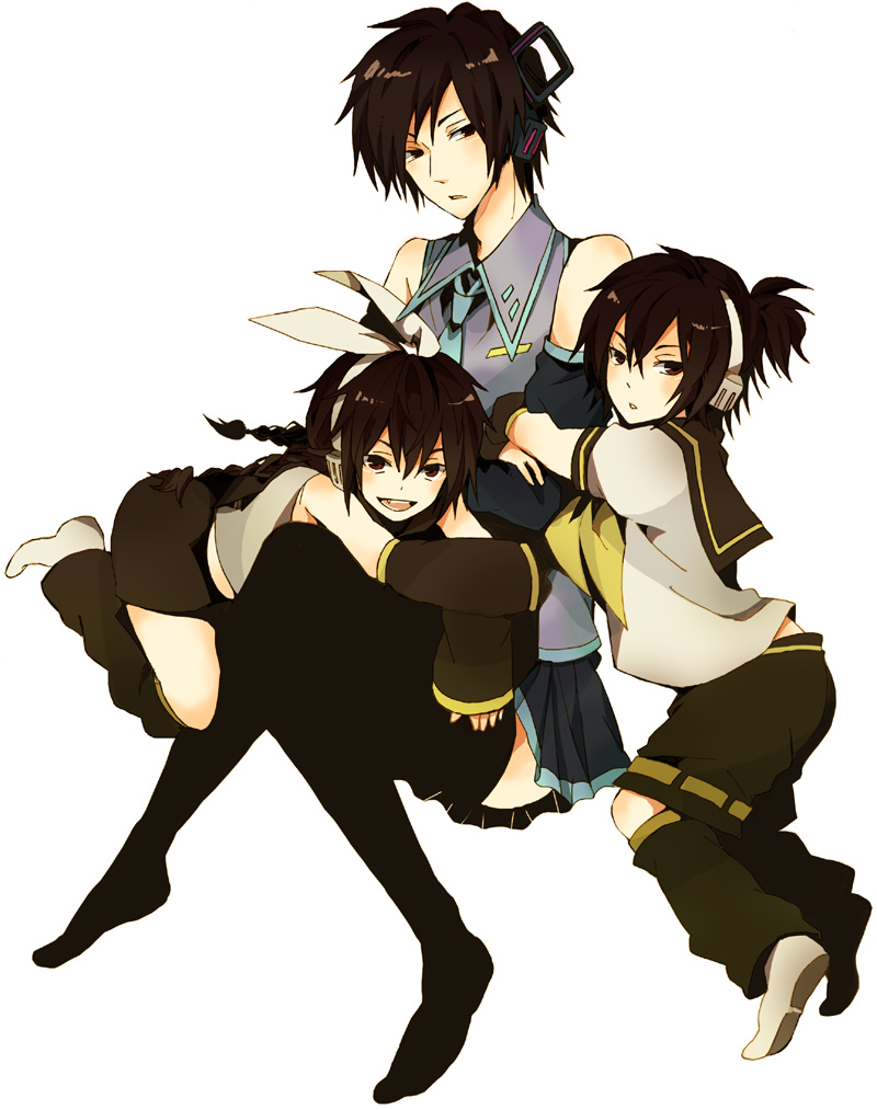 braid, brown_hair, cosplay, crossdressinging, durarara!!, hatsune_miku, hatsune_miku_(cosplay), kagamine_len