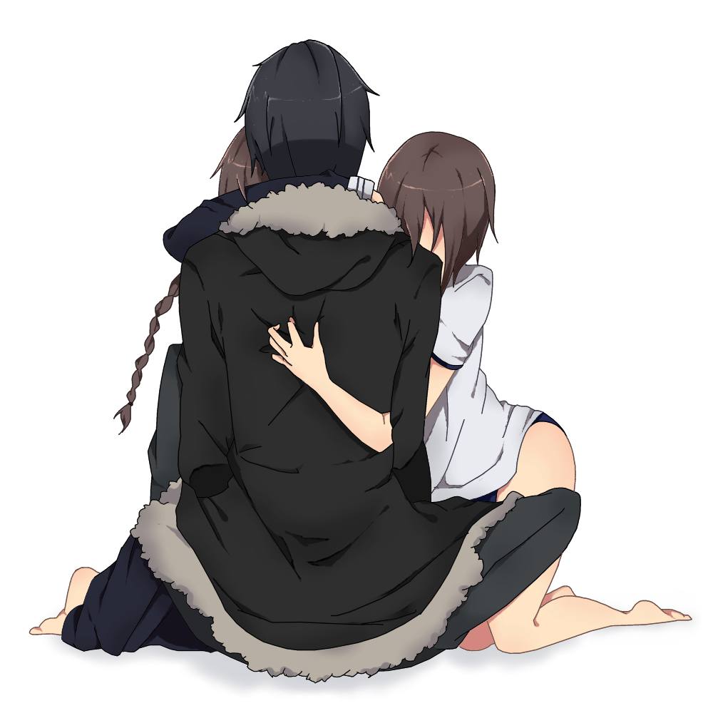 bloomers, brown_hair, buruma, durarara!!, from_behind, gym_uniform, jacket, orihara_izaya, orihara_kururi, orihara_mairu, school_uniform, serafuku, siblings, tamori_xxx