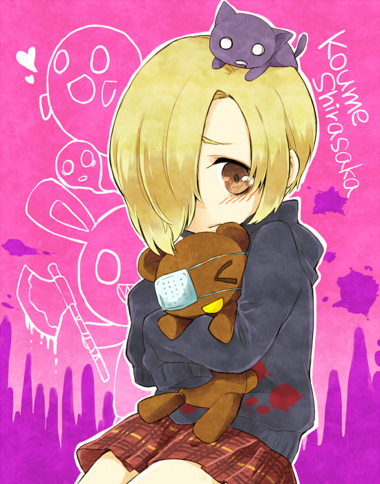 blonde_hair, blush, brown_eyes, hair_over_one_eye, hoodie, ichika_(rainyrainy), idolmaster, idolmaster_cinderella_girls