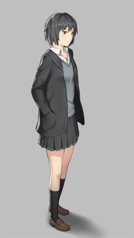 amagami, korosuke1, nanasaki_ai, school_uniform, solo, standing