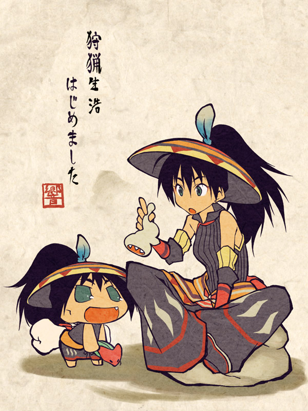 akane_yuki, alternate_costume, bare_shoulders, chibiki, crossover, detached_sleeves, feathers, ganaha_hibiki