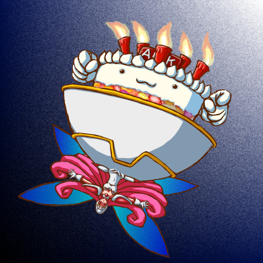 :3, cake, cake_dress, candle, character_request, food, gloves, highres