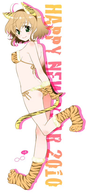2010, animal_ears, bikini, cat_ears, cat_tail, natalia_luzu_kimlasca_lanvaldear, new_year, shuragyoku_mami