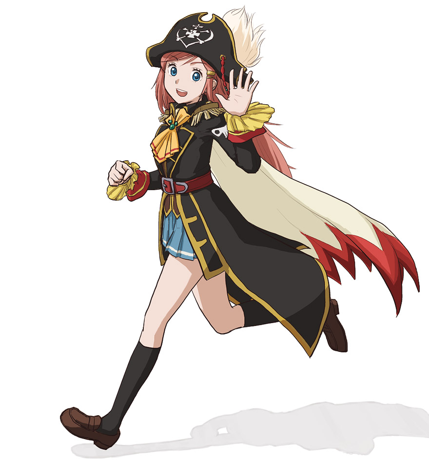 :d, belt, blue_eyes, cape, cravat, epaulettes, hair_ornament, hairclip