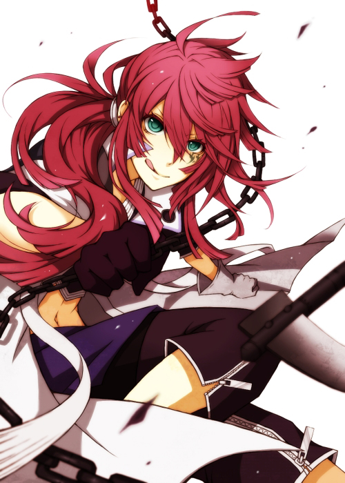 :q, brave_10, chain, chains, gloves, green_eyes, hituki_(ynk), kamanosuke_yuri