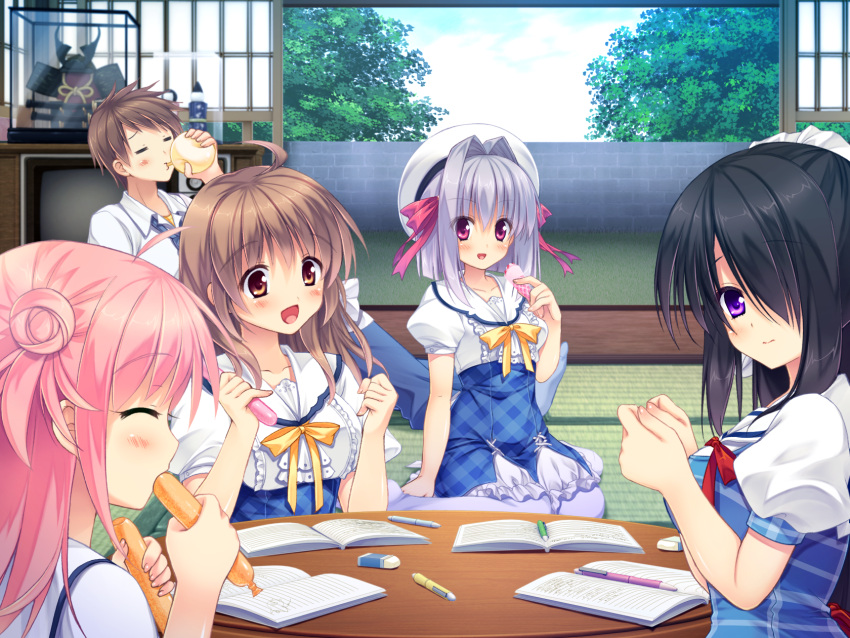 asahina_mai, game_cg, hazuki_mikuri, saejima_momo, sakura_no_reply, tsukimori_chiyoko
