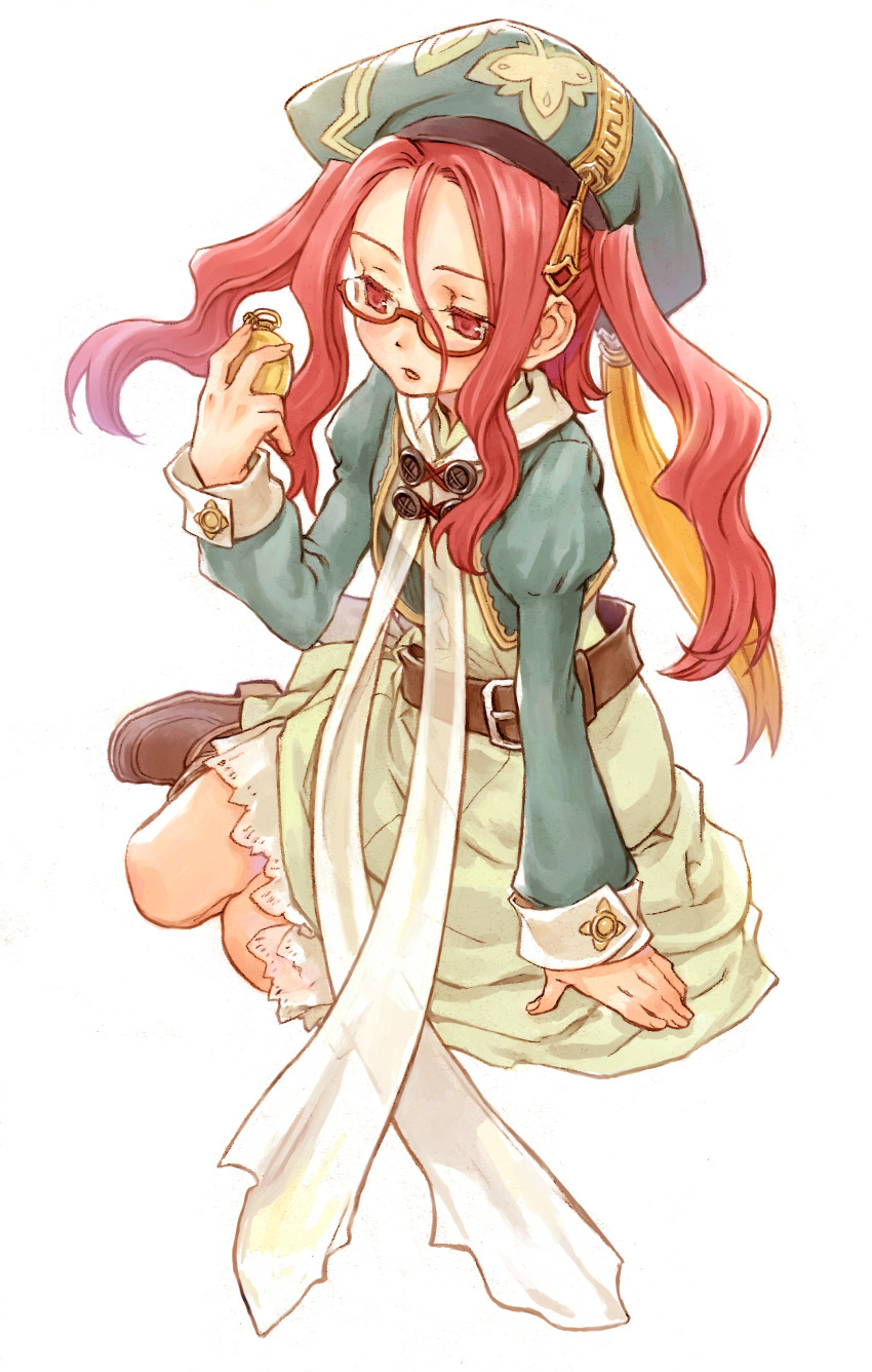 absurdres, belt, drop_(rune_factory), glasses, harvest_moon, hat, highres, holding