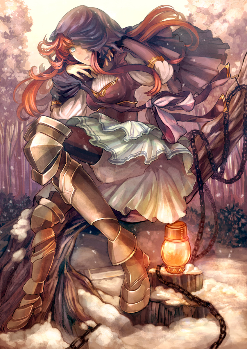 1girl, bow, breasts, chain, chains, eyebrows_visible_through_hair, high_heels, highres