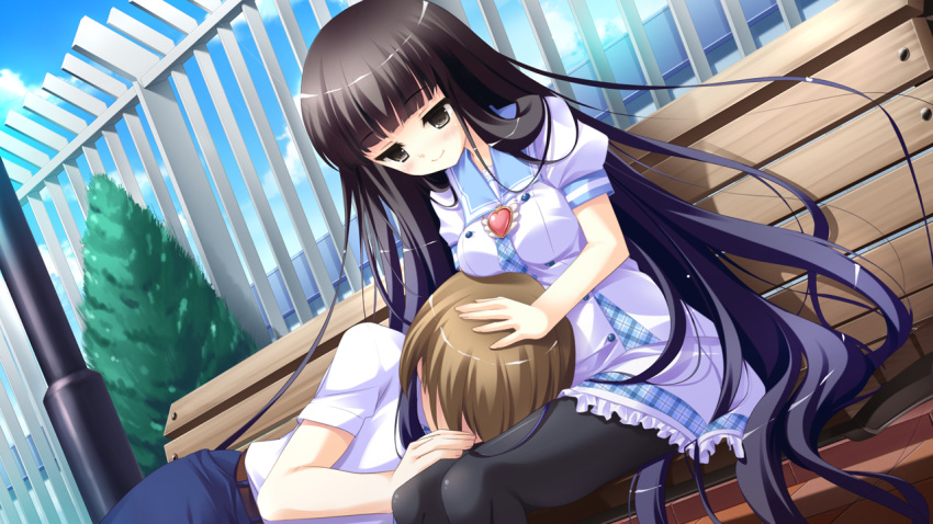 game_cg, kamigakari_cross_heart!, miyano_oume, tagme